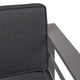 Crested Bay Outdoor Aluminum Loveseat, Gray + Dark Gray