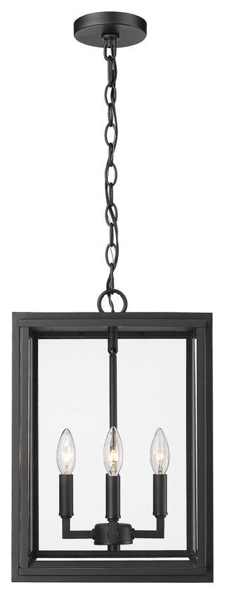 Tribeca 4-Light Pendant Outdoor With Clear Glass Shade