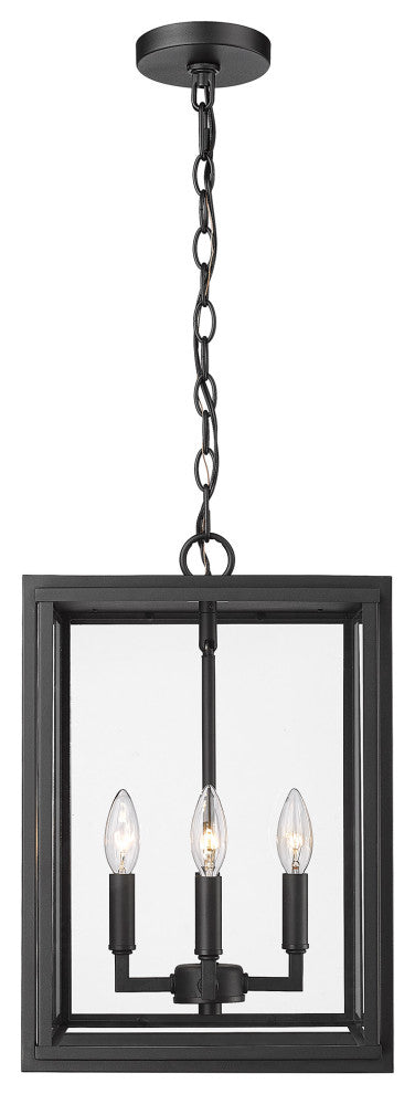 Tribeca 4-Light Pendant Outdoor With Clear Glass Shade