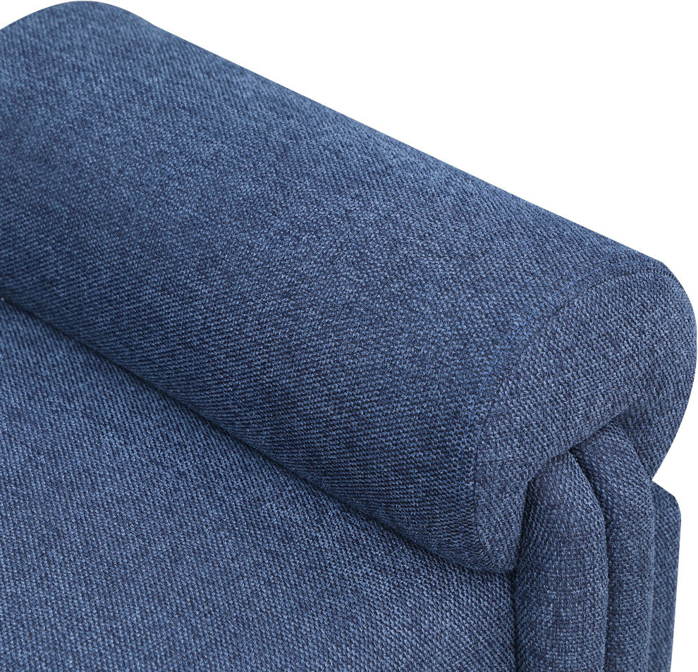 Stefano Upholstered Bench, Navy