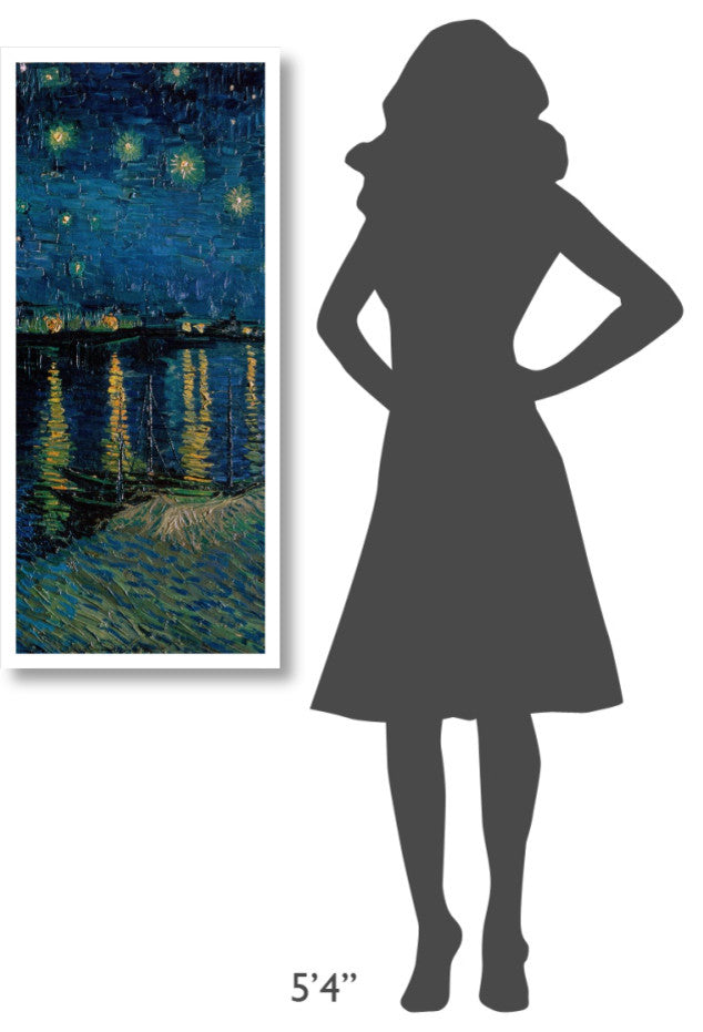 "Starlight Over the Rhone (center)" Print by Vincent van Gogh, 19"x42"