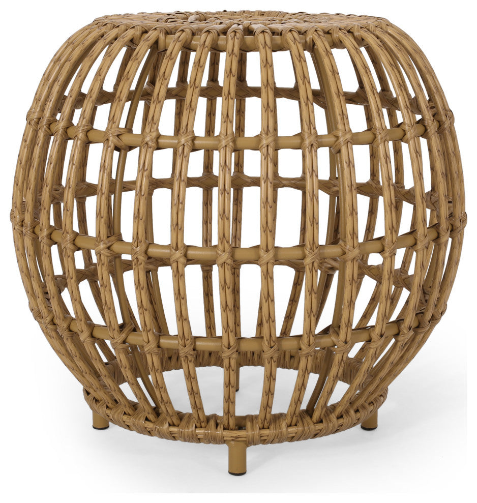 Whitetail Wicker Side Table