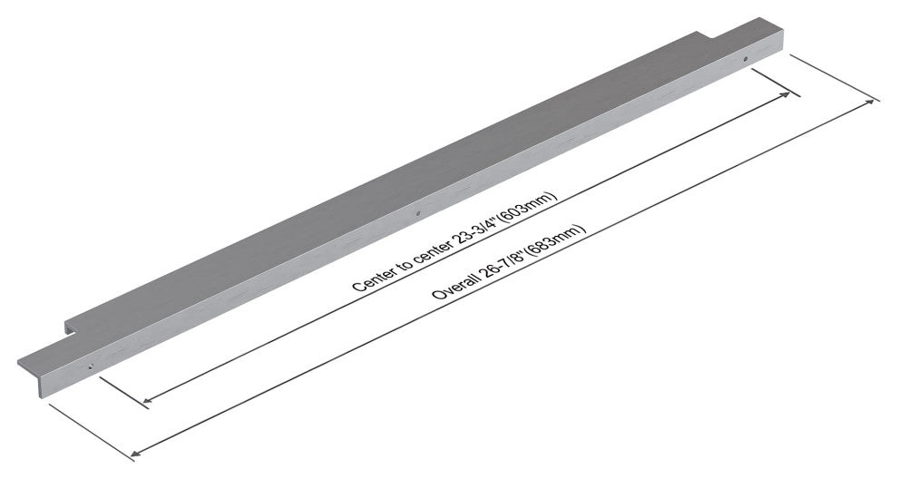 Dowell Series 3063 Handles, 26.8", 11.875" CTC, Silver, 3-Pack