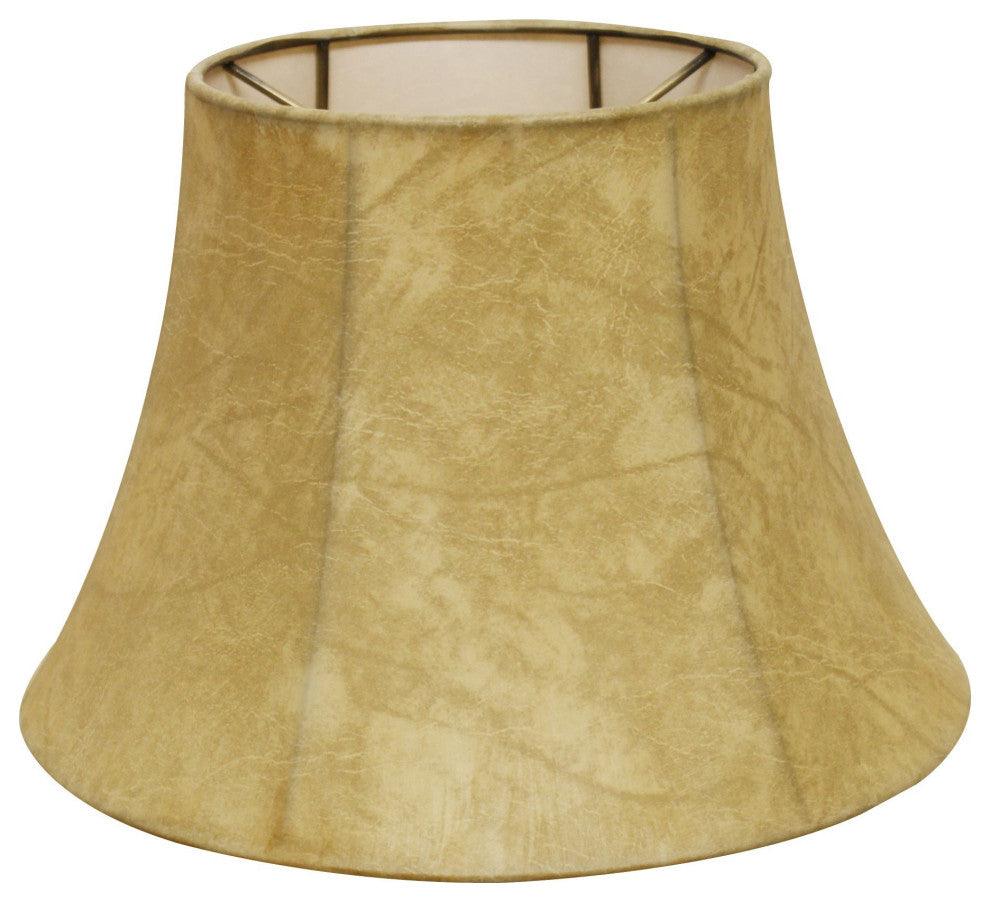 19" Faux Snakeskin Shallow Drum Parchment Lampshade