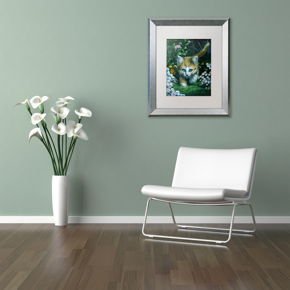 Jenny Newland 'Buttercup 2' Matted Framed Art, 20x16
