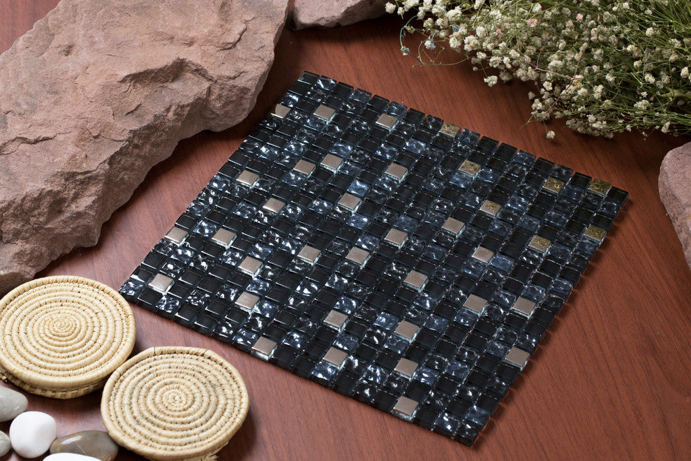 Mesh Pess/Diamond Mosaic, 12"x12" Sheets, Set of 10