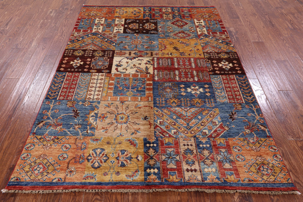 Handmade Super Kazak Wool Rug 5' 10" X 7' 9" Q10954