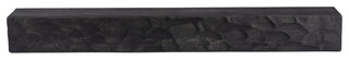 Rough Hewn Fireplace Shelf Mantel, Midnight Black, 60"
