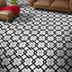 Berkane Handmade Cement Tile, Black/Gray, Sample