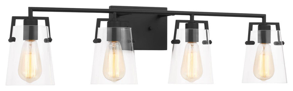 Crofton 4 Light Bath, Midnight Black