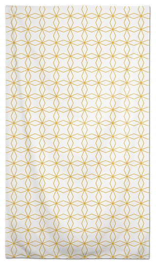 Crossed Line Pattern Yellow 58x102 Tablecloth