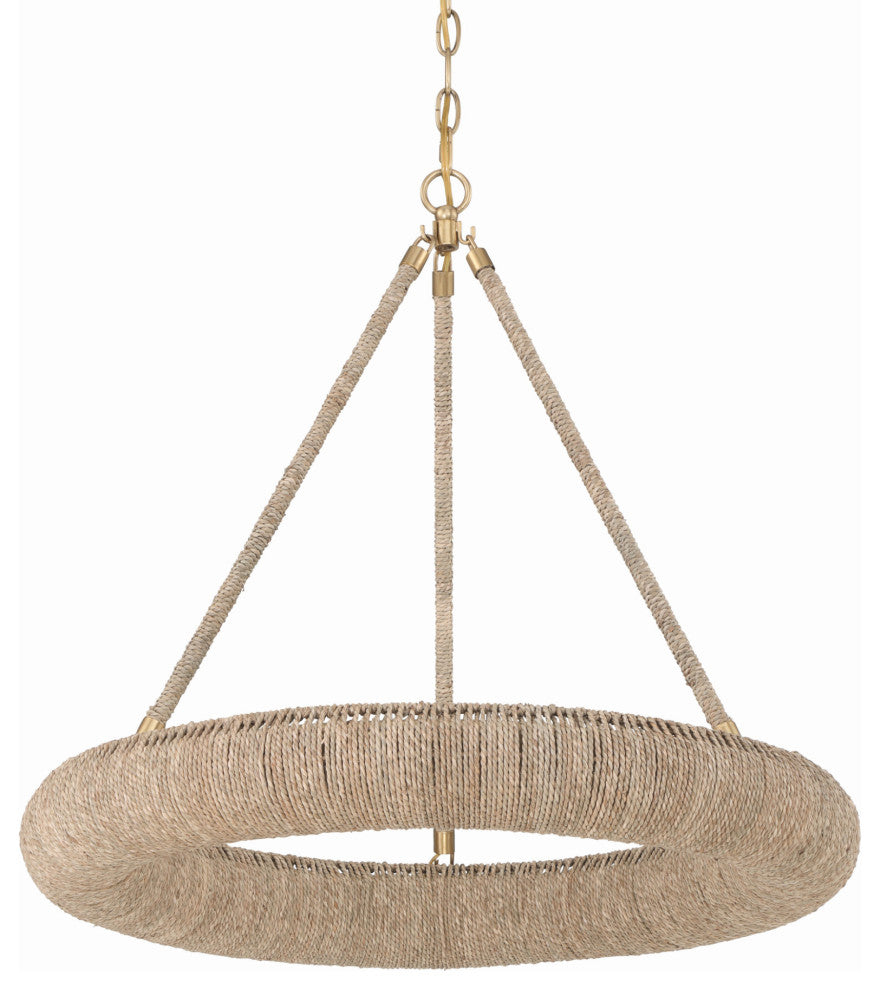 Crystorama Lighting Group OAK-7536 Oakley 6 Light 24"W LED Ring - Soft Gold