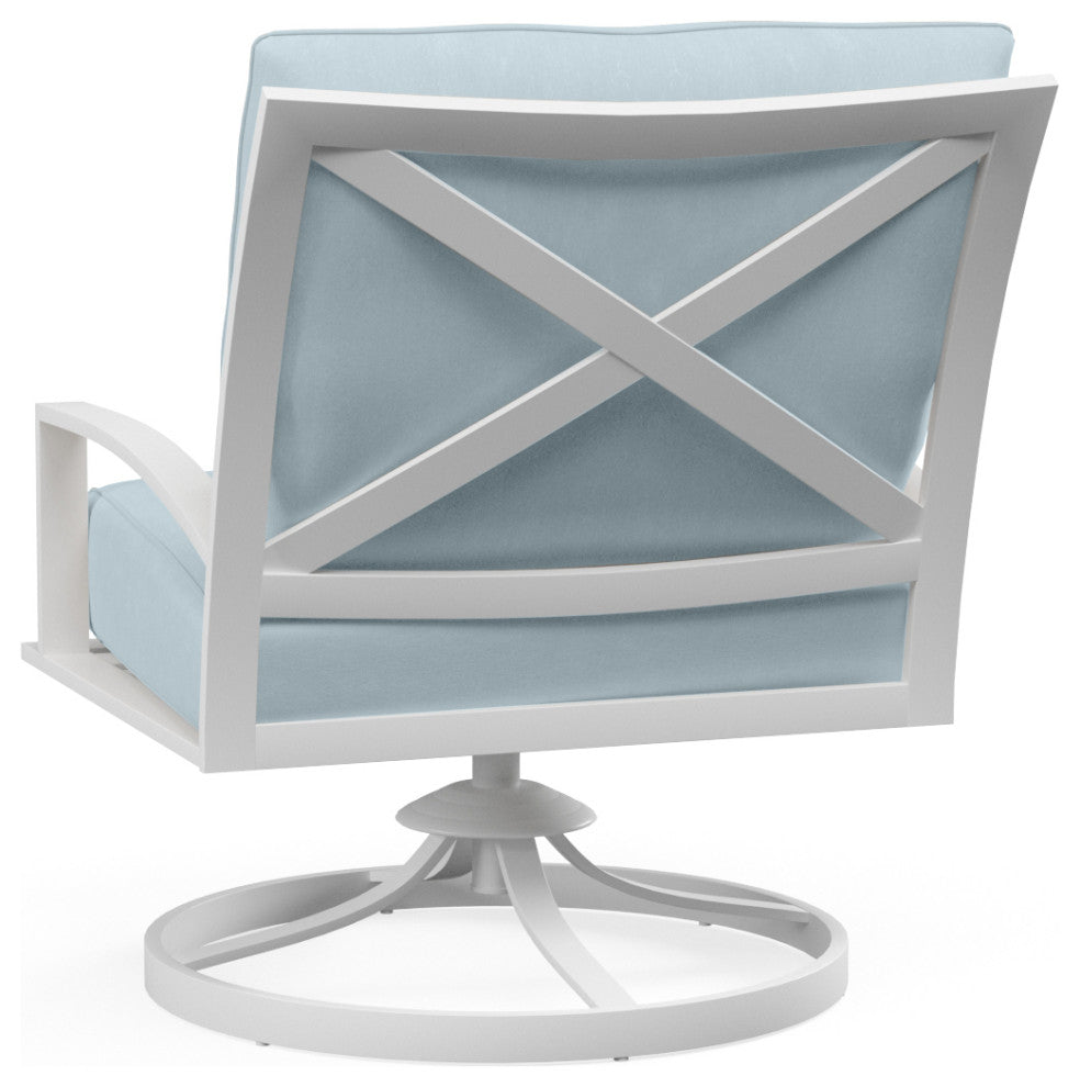 Bristol Sunbrella Upholstered Swivel Outdoor Club Chair