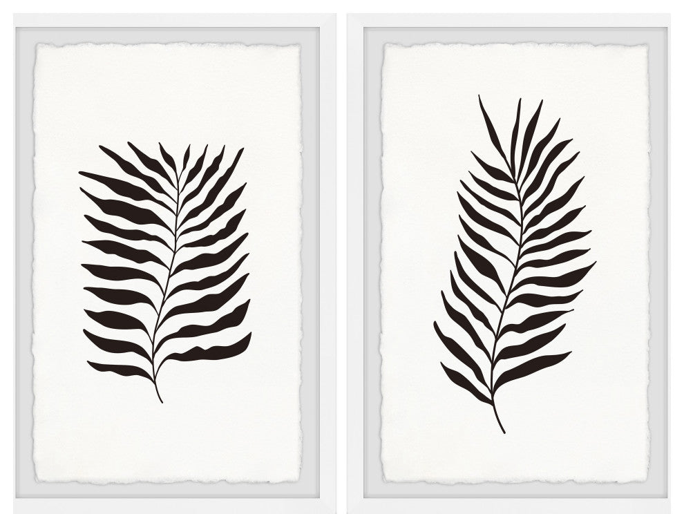 Fern Connection Diptych, Set of 2, 24x36 Panels