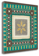 "Cool Feathers Tiles IV" By Veronique Charron, Giclee on Gallery Wrap Canvas