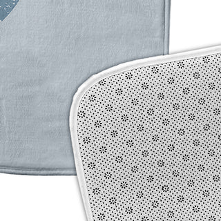 34" x 21" Lobster Bathmat, Dusty Smoke
