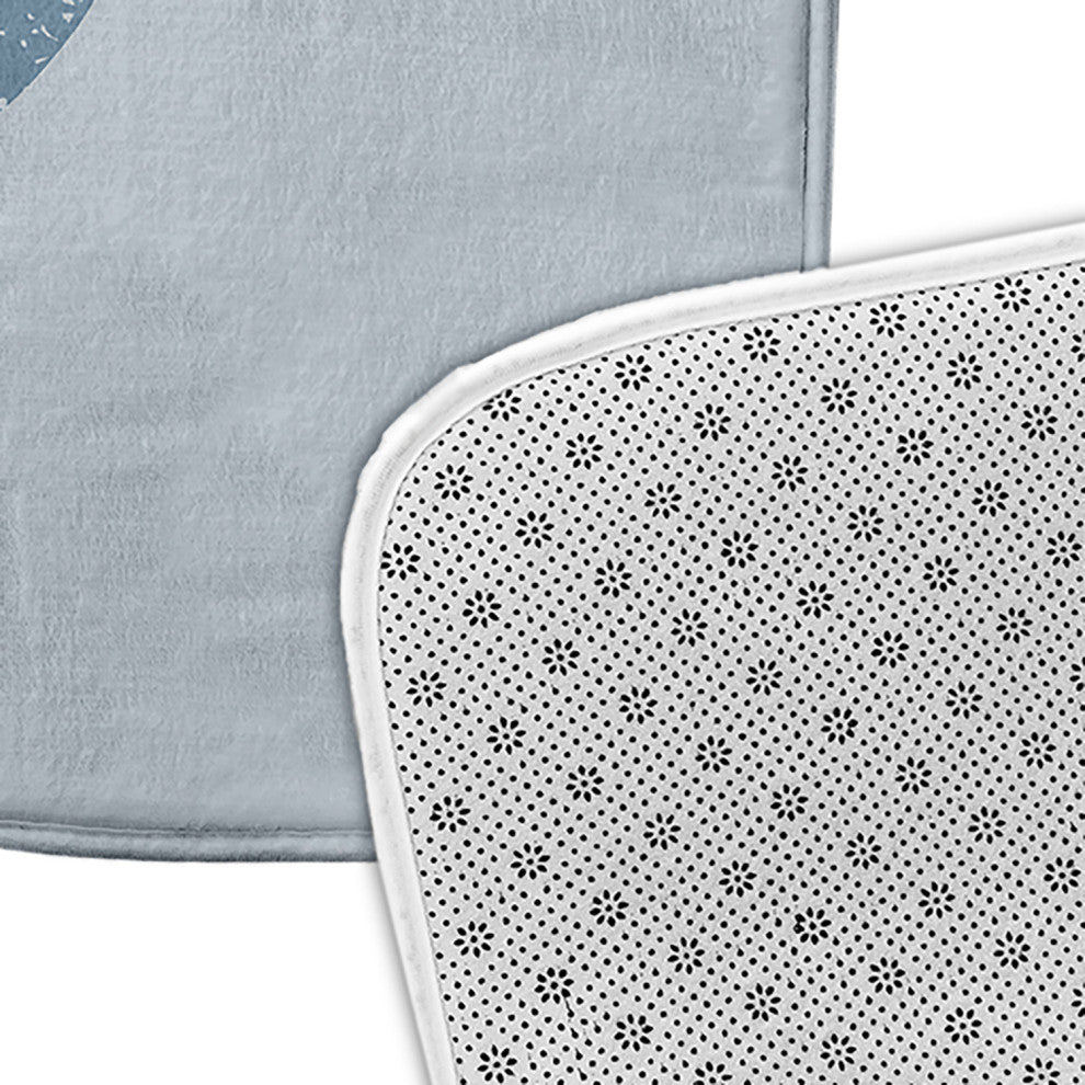 34" x 21" Lobster Bathmat, Dusty Smoke