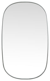 Elegant Lighting MR2B3660 Brynn 36" W x 60" H Oval Framed - Silver