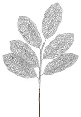 Vickerman L154207 22" Silver Glitter Magnolia Artificial Christmas Spray