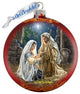 Glory to God Glass Ornament