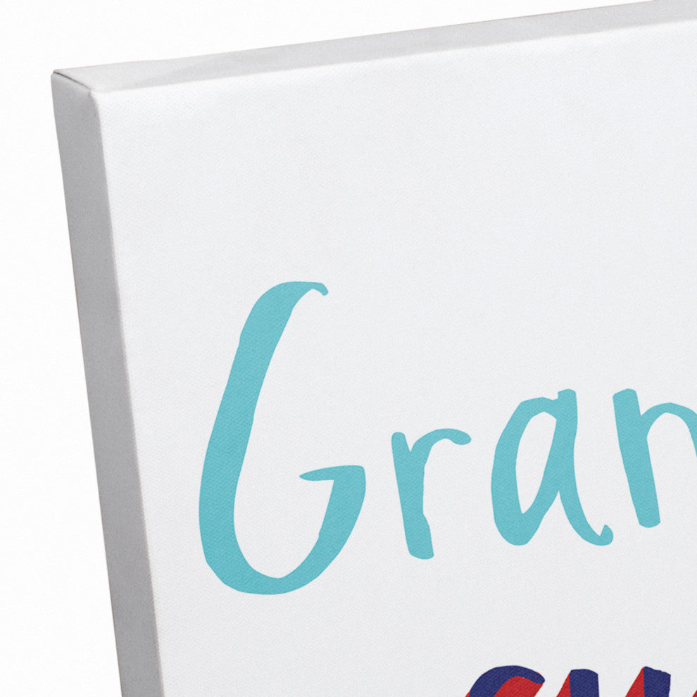 Superhero Grandpa 14x11 Canvas Wall Art