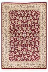 Mogul, One-of-a-Kind Hand-Knotted Area Rug Red, 4' 2" x 6' 1"