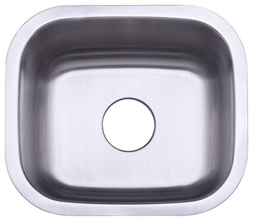 Gourmetier Undermount Single Bowl Bar Sink, Brushed