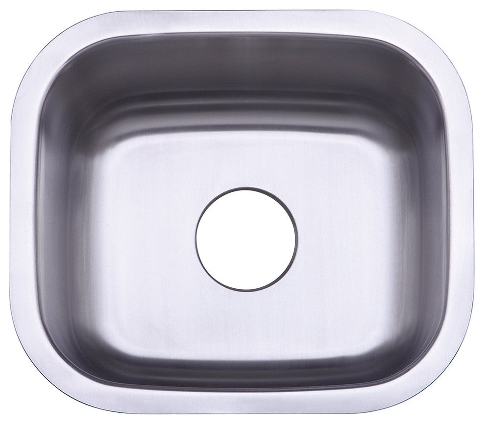 Gourmetier Undermount Single Bowl Bar Sink, Brushed