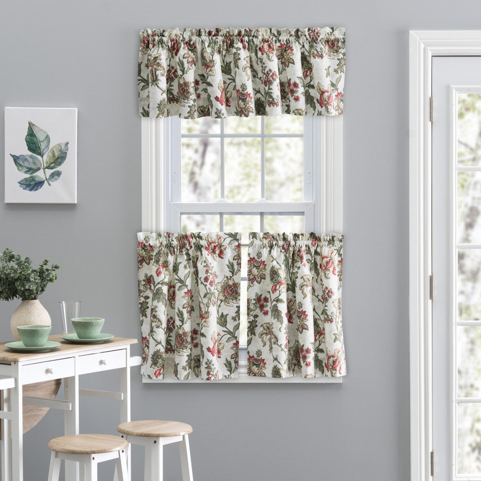 Madison Floral Tailored Tiers, Brick, 56x24