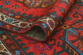 Fine Vintage Distressed Aline Red/Beige Runner, 3'1x12'5