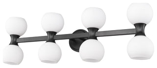 Z-LITE 8-Light Vanity, Matte Black