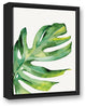 Palm Leaf 12x18 Black Floating Framed Canvas