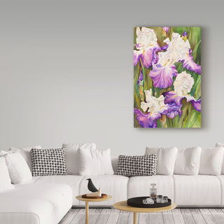 Joanne Porter 'Lavender Iris' Canvas Art, 24"x16"