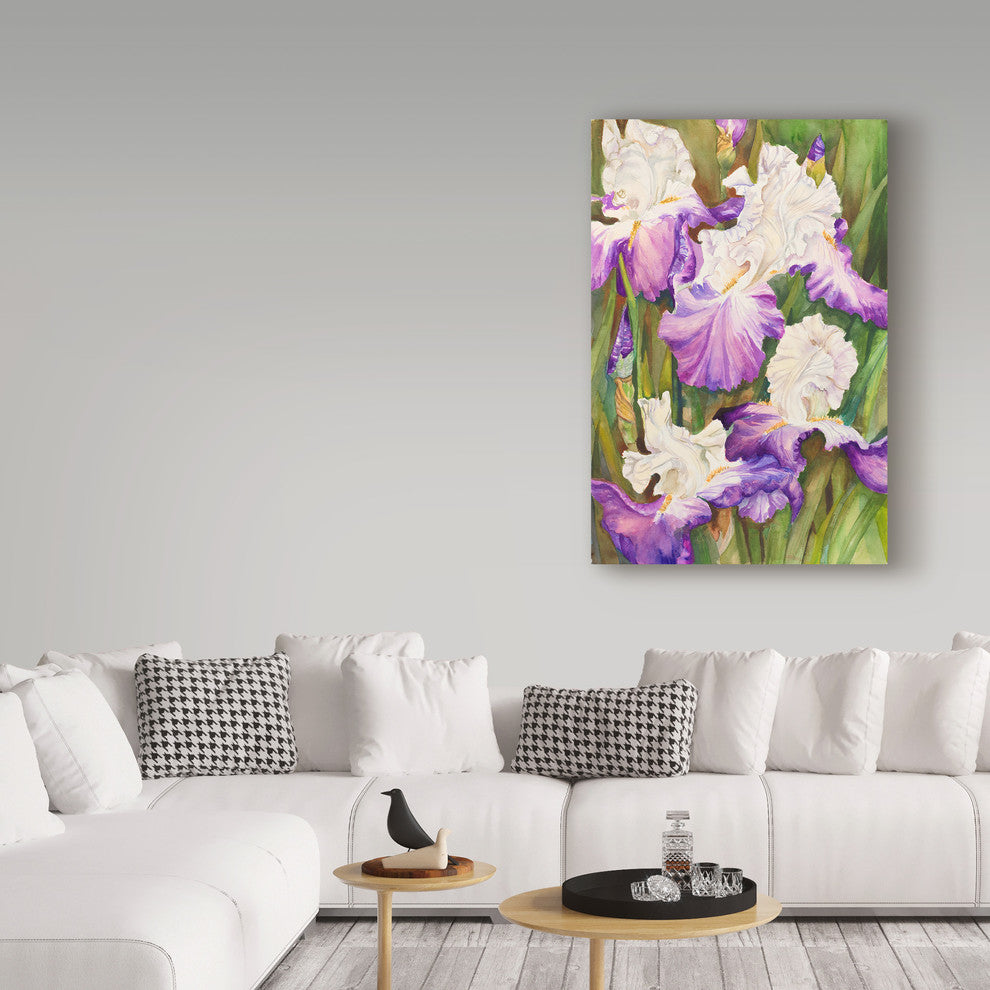 Joanne Porter 'Lavender Iris' Canvas Art, 24"x16"