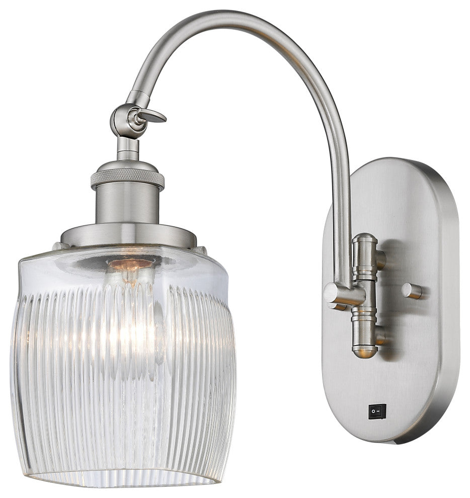 Innovations 918-1W-SN-G302-LED 1 Light 5.5" Sconce, Brushed Satin Nickel