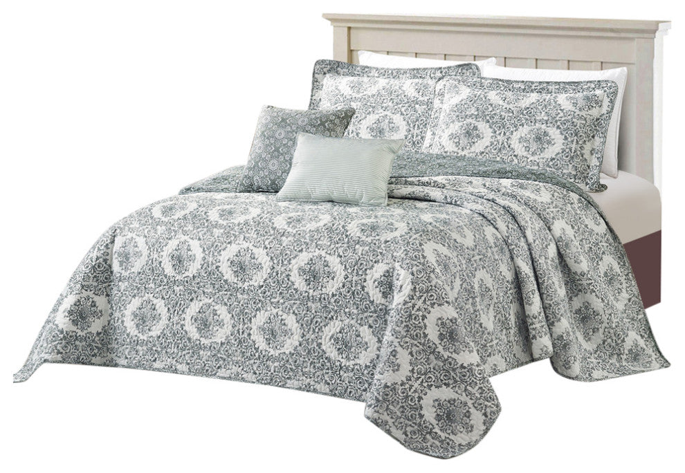 5 Piece Legacy Bedspread, Legacy, 122"x106"