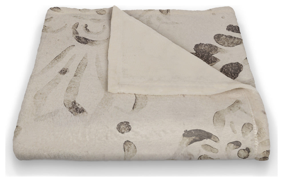 Vintage Paisley 7 50"x60" Coral Fleece Blanket