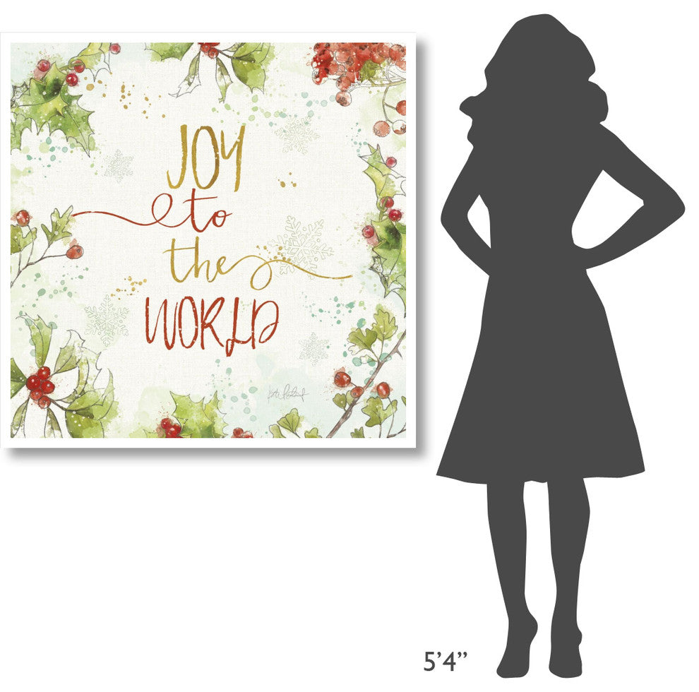 "Christmas Sentiments V" Digital Paper Print by Katie Pertiet, 42"x42"