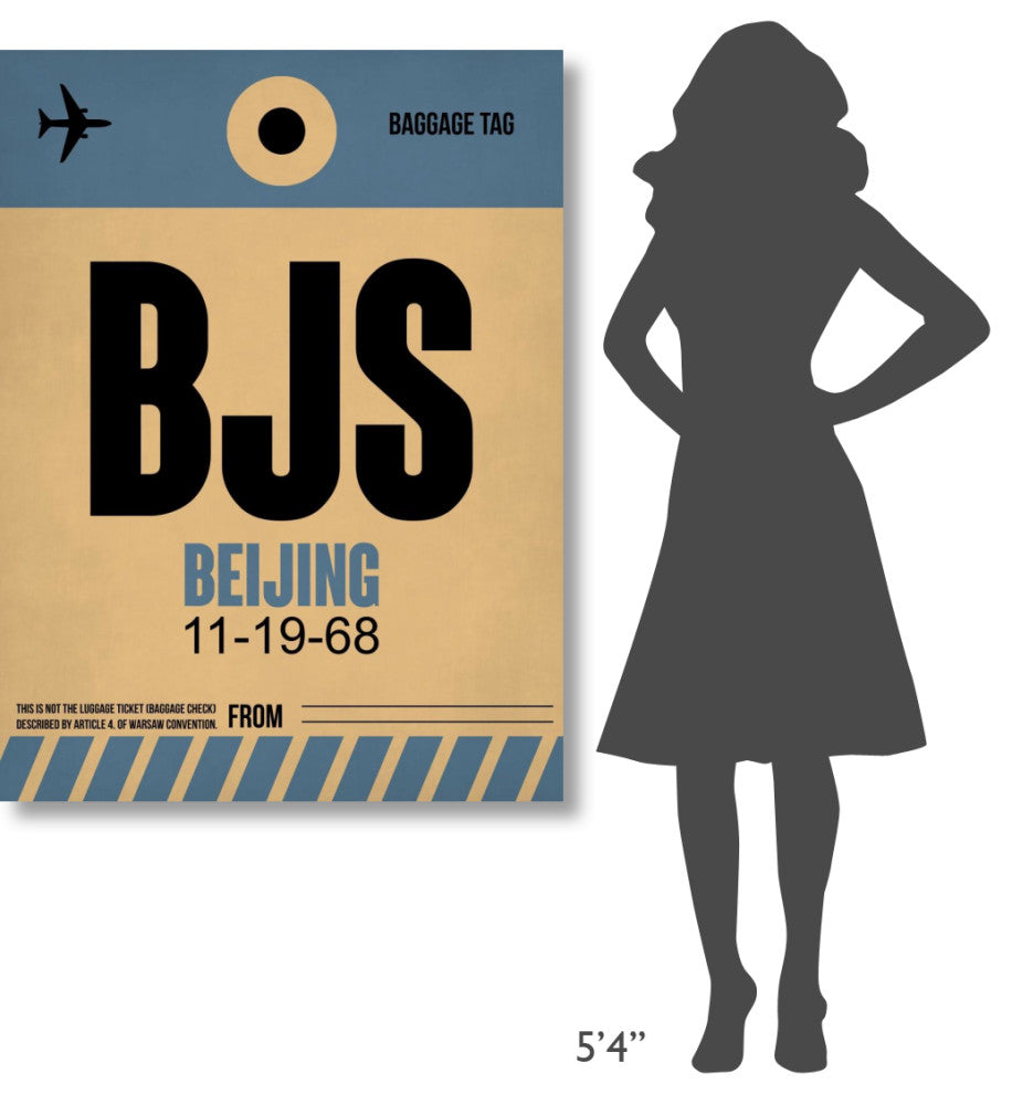 "BJS Beijing Luggage Tag 2" Fine Art Print