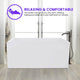 Vanity Art 55" Acrylic Freestanding Bathtub, Pure White