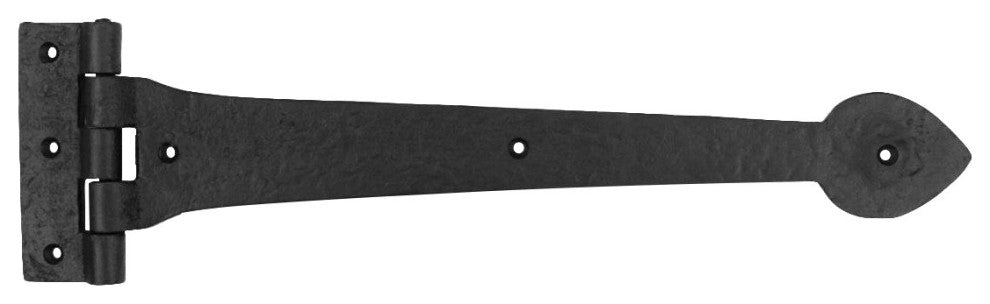 Door Strap Hinge Heart Tip Rough Forged Iron 15" Pack of 10 |