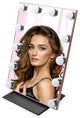 Lumiere Touch Pad Pro LED Makeup Mirror, Rose Gold, Hollywood Bulbs