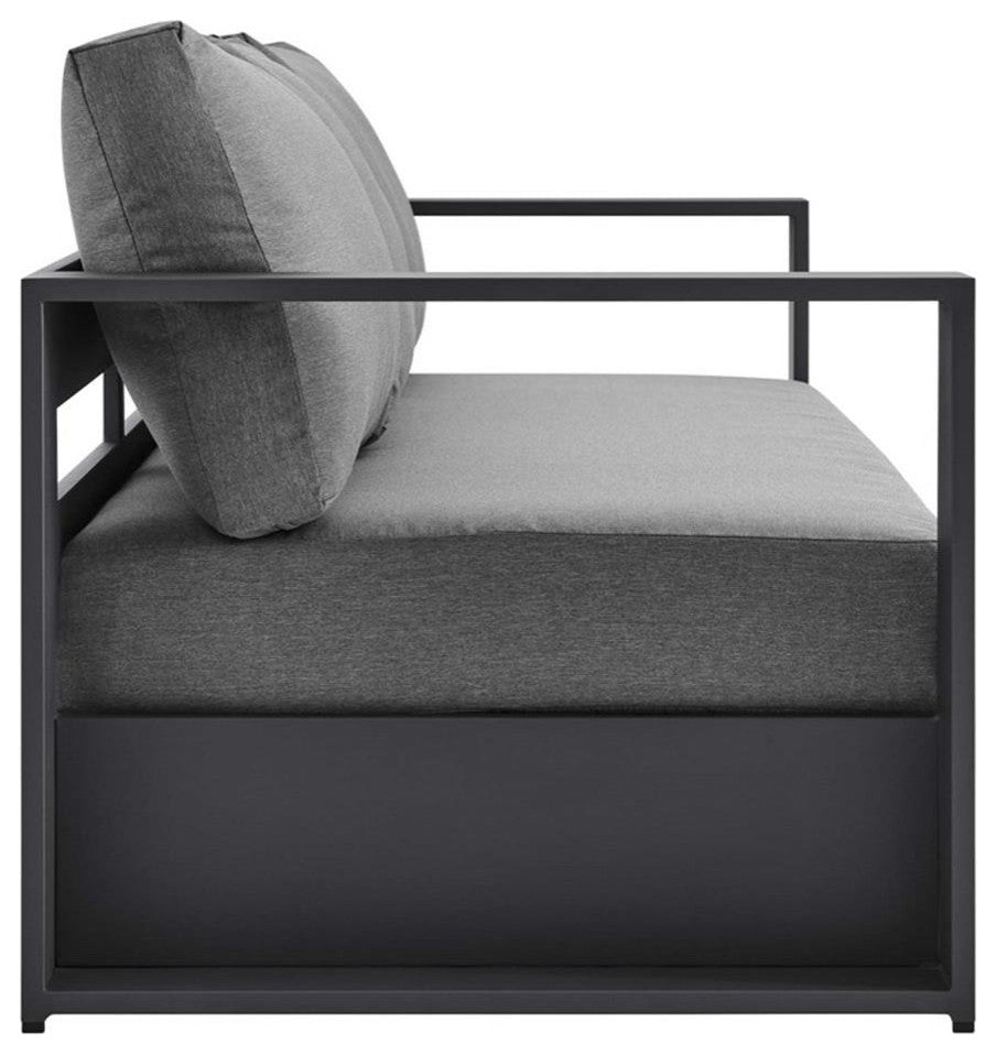 Modway Tahoe outdoor Patio Powder-Coated Aluminum Sofa
