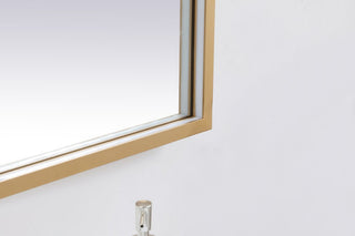 Modern Brass Led Mirror