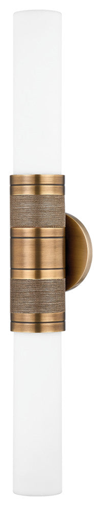 2-Light Wall Sconce, Patina Brass