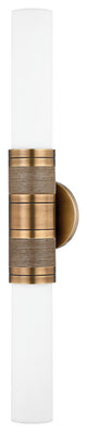 2-Light Wall Sconce, Patina Brass