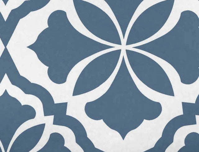 Ceylon, Geometric Print Bath Towel, Blue