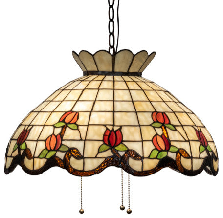 Meyda Lighting 232767 20" Wide Roseborder Pendant