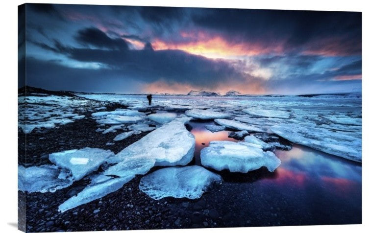 "Badlands Iii" Stretched Canvas Giclee by David Martin Castan, 24"x16"