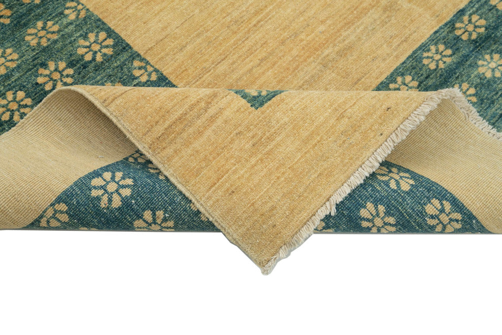 Rug N Carpet - Hand-Knotted Oriental 6' 6" x 7' 10" Unique Oushak Area Rug